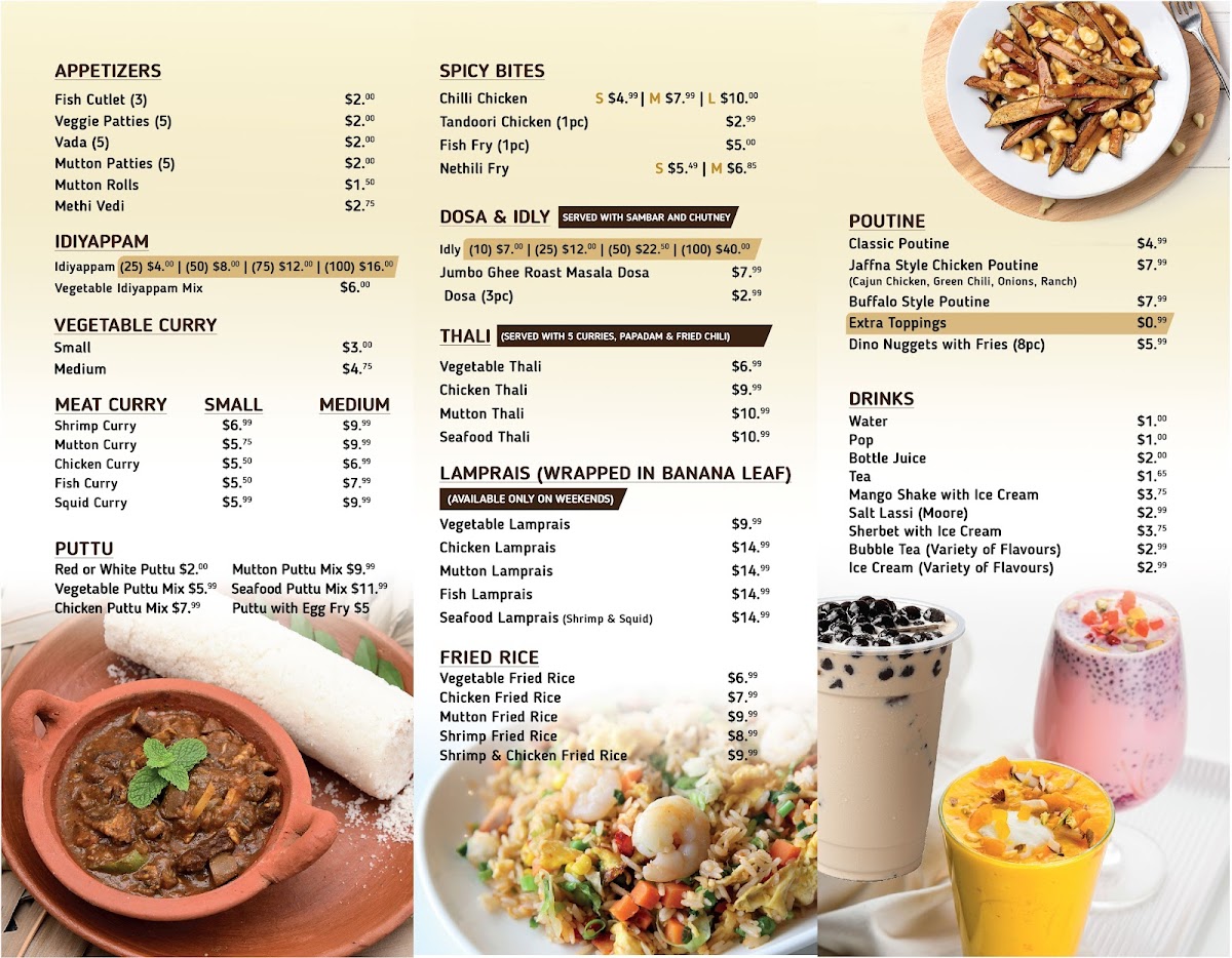 Queens Take out & Catering Menu - Image 1